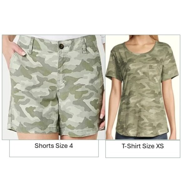 a.n.a Pants - Set of A.N.A. Another New Approach Women's Camouflage Short & T-Shirt - NWT